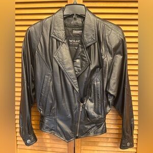 Wilsons Womens Black Leather Jacket